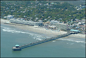 Aerial photo of Pier Point Villas in Folly Beach